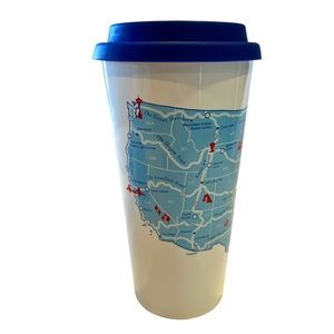 Trouvaille Travel Mug, USA Road Trip Mug 16.9 oz.